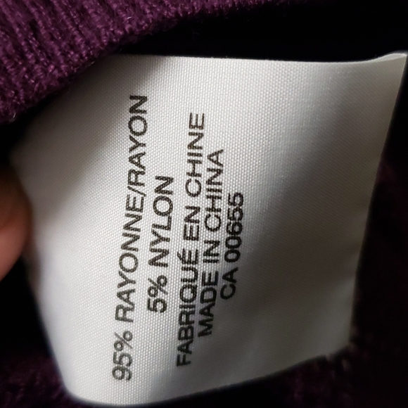 Purple Smart Set knit t-shirt size XS - Picture 5 of 5